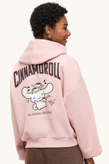 Damen - Oversized-Hoodie - Cinnamoroll - hellrosa