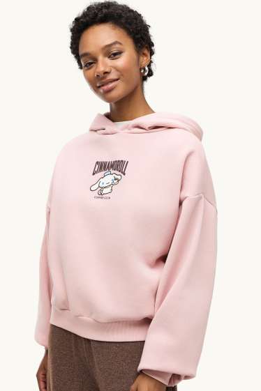 Damen - Oversized-Hoodie - Cinnamoroll - hellrosa