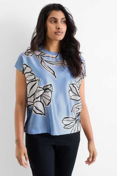 T-shirt - regular fit - gebloemd