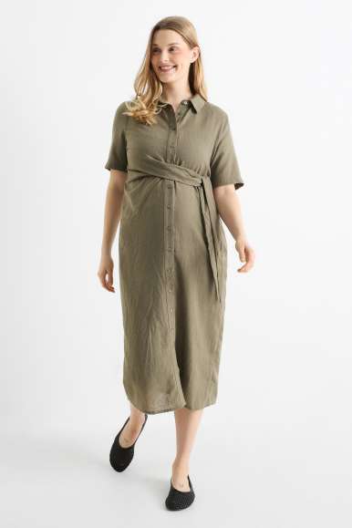 Ropa premamá Vestido camisero premamá