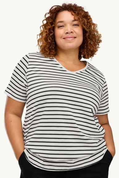 Tallas grandes Pack de 2 - camisetas con escote en pico - LYCRA®