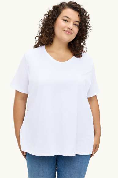 Tallas grandes Pack de 2 - camisetas con escote en pico - Stretch - LYCRA®