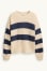 beige / blau