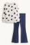 dark blue / creme white