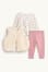 rose / beige