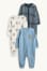bleu  / beige