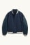 dark blue / creme white