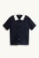 donkerblauw / wit