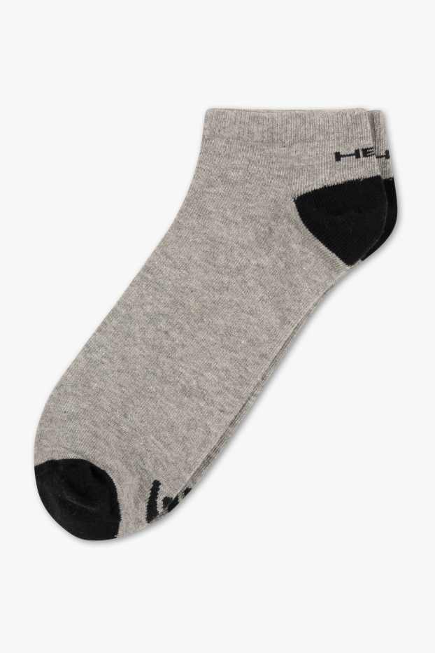 Men - Trainer socks - 4 pairs - light gray-melange