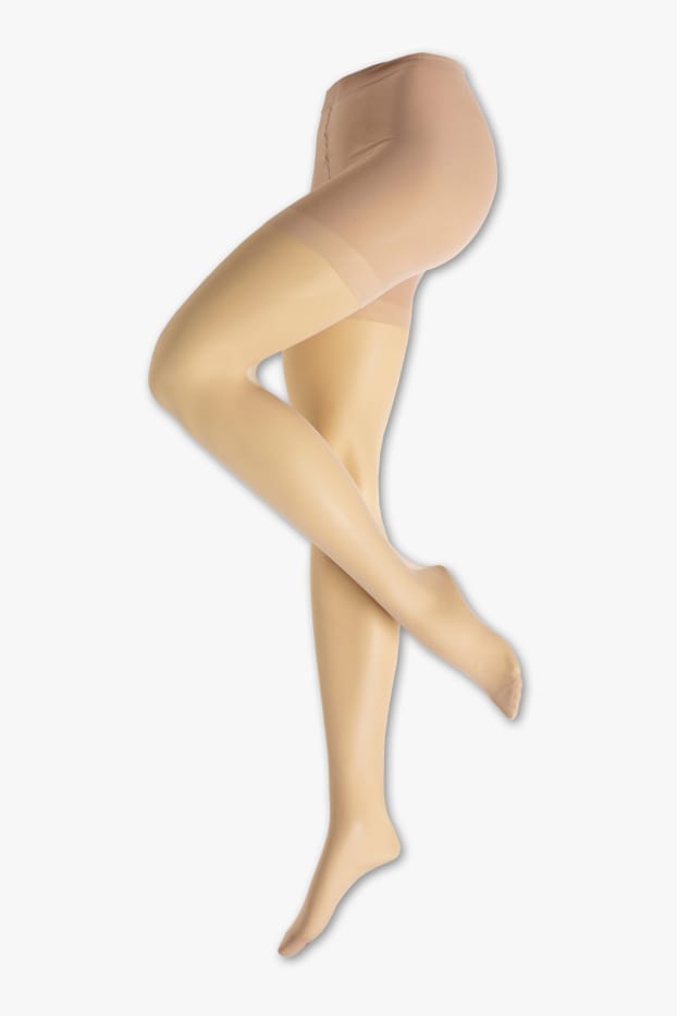 Damen - Feinstrumpfhose - 15 DEN - pearl