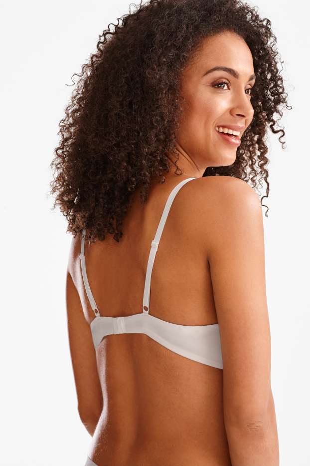 Femmes - Soutien-gorge sans armatures - ampliforme - blanc