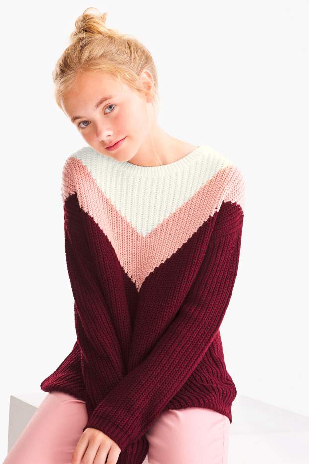 Enfants filles - Pull - bordeaux