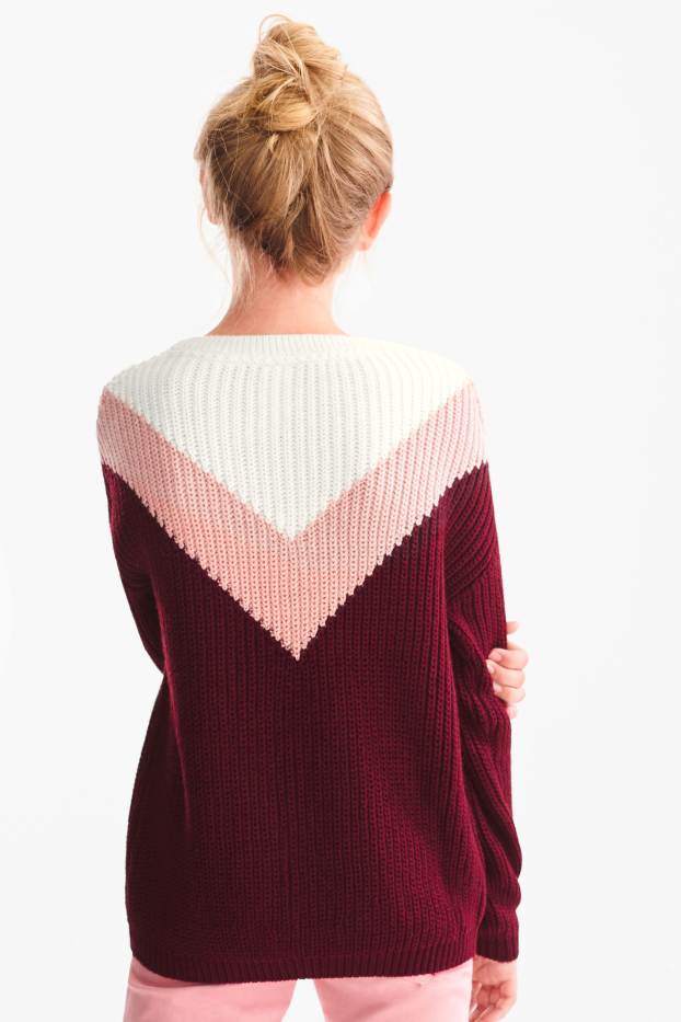 Enfants filles - Pull - bordeaux