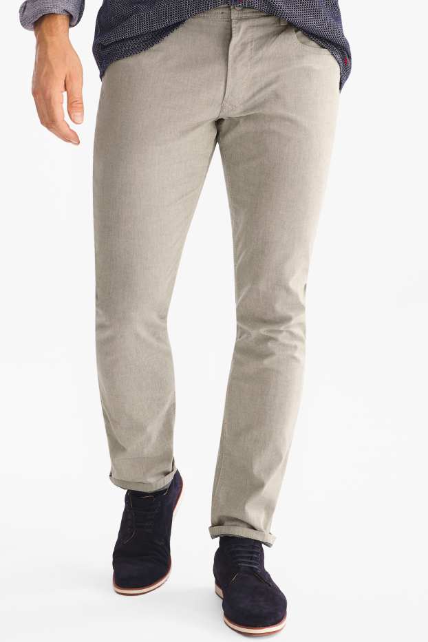 Herren - Hose - Regular Fit - taupe