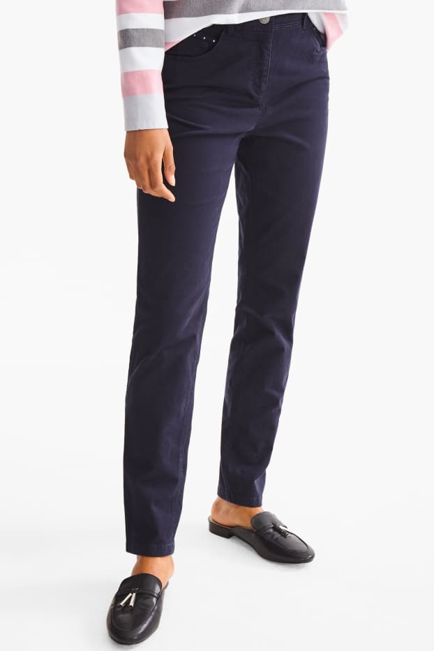 Women - Trousers - dark blue