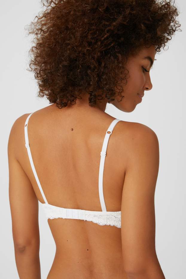 Dames - BH met beugels - DEMI - gewatteerd - crème wit