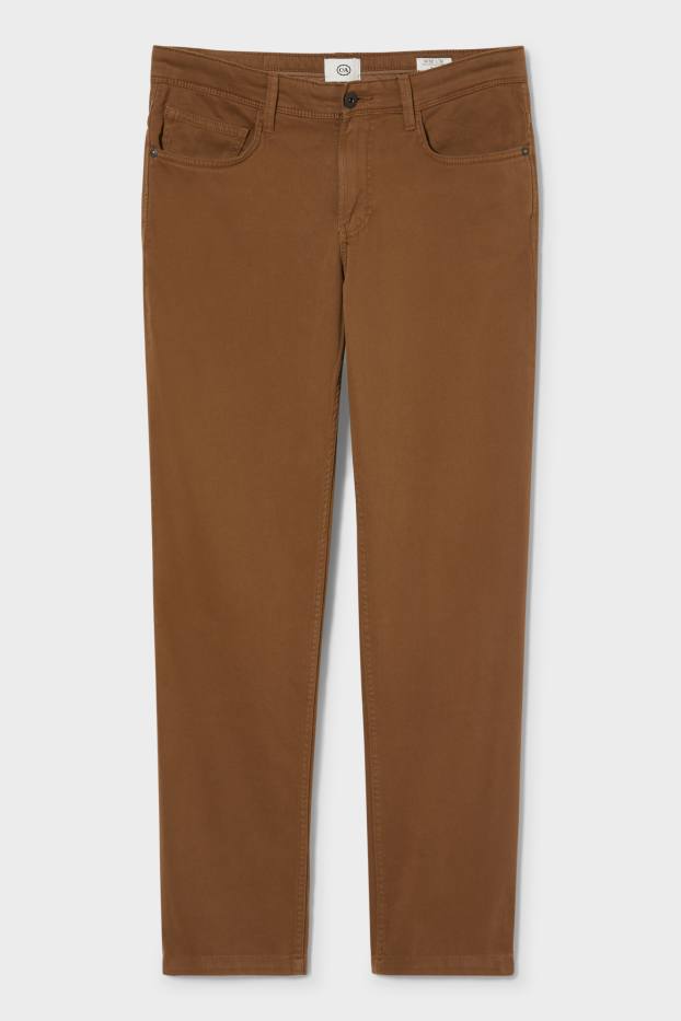 Uomo - Pantaloni - Slim Fit - havana