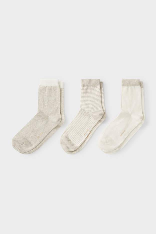 Damen - Multipack 3er - Socken - beige