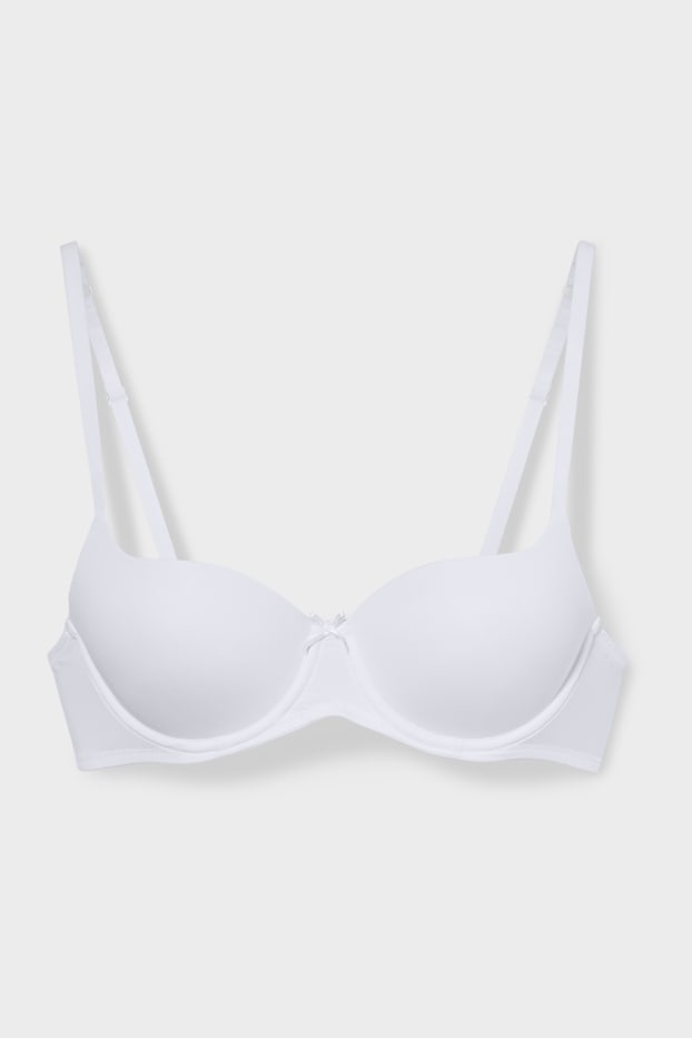 Women - Underwire bra - FULL COVERAGE - padded - white