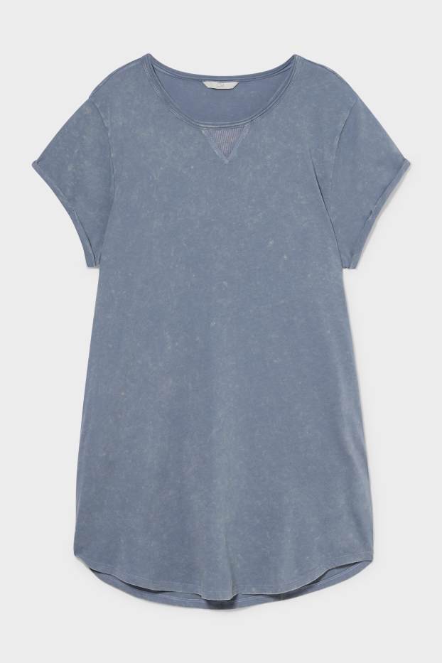 Damen - CLOCKHOUSE - T-Shirt-Kleid - hellblau