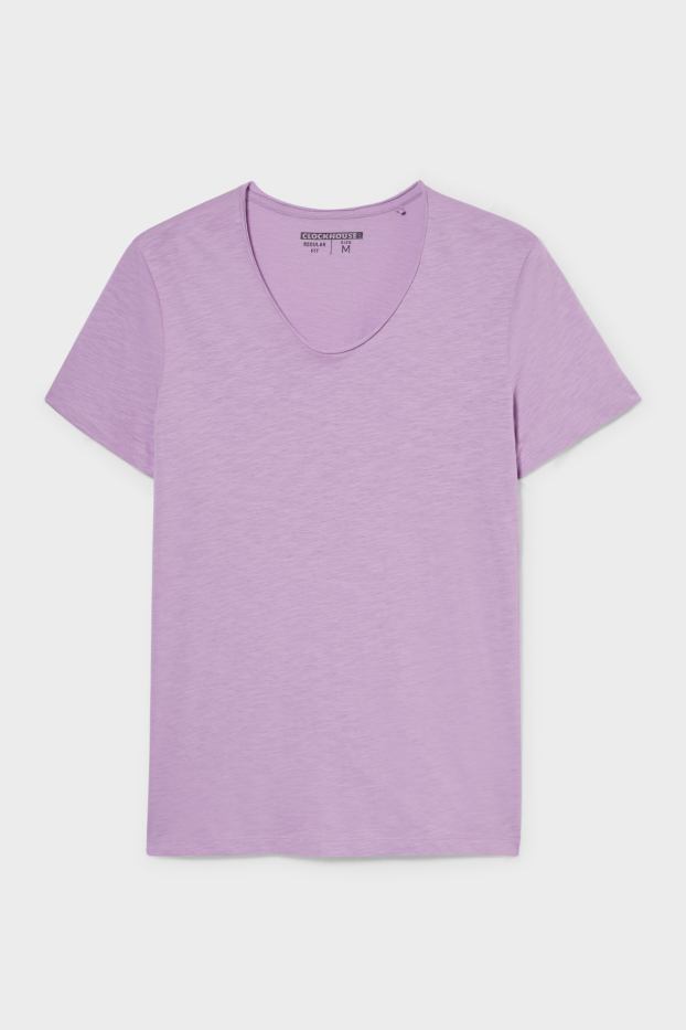 Uomo - CLOCKHOUSE - t-shirt - viola chiaro