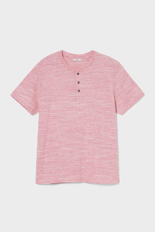 Heren - T-shirt - donker rose