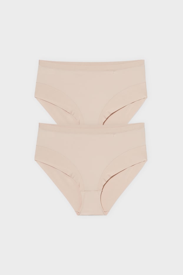 Damen - Multipack 2er - Slip - beige