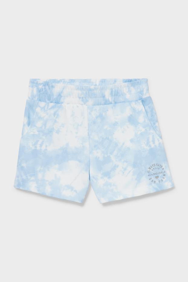 Enfants filles - Short en molleton - bleu clair