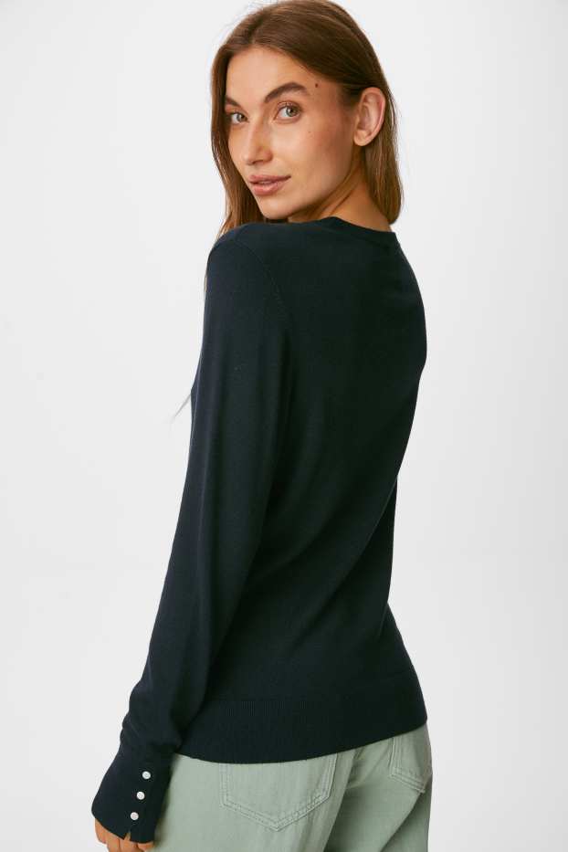 Damen - Pullover - dunkelgrün