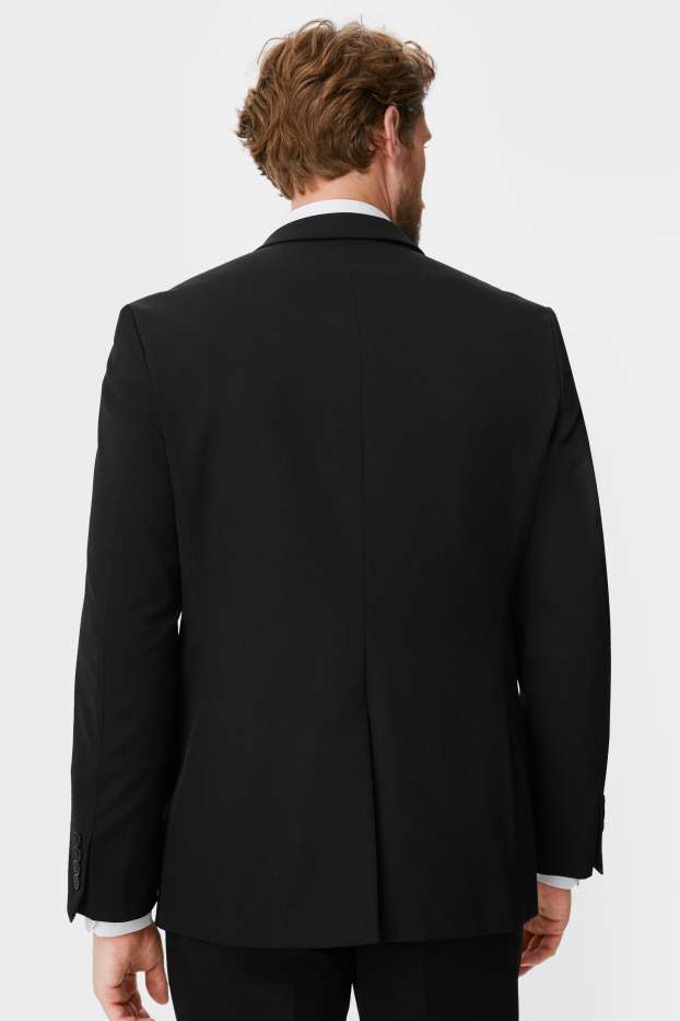 Men - Mix-and-match suit jacket - regular fit - stretch - black