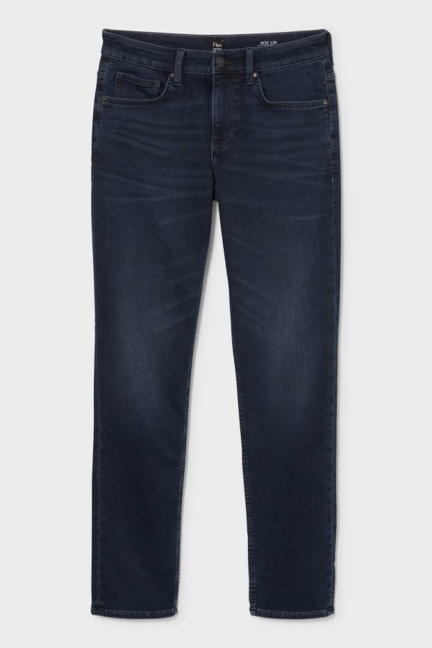 Men - Slim jeans - flex jog denim - LYCRA® - denim-dark blue