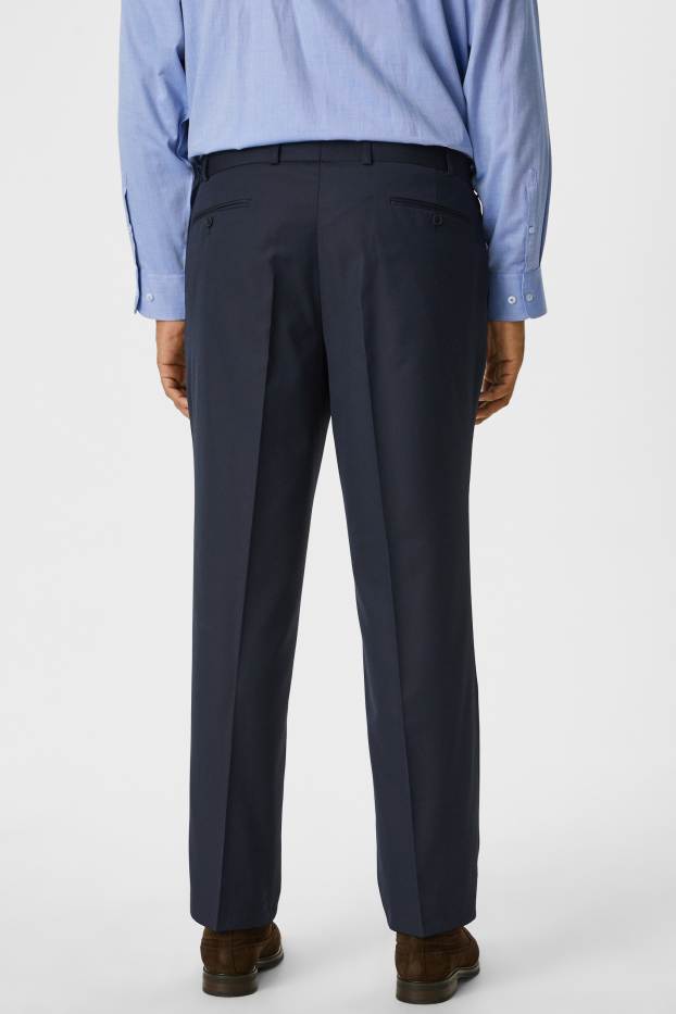 Hommes - Pantalon de costume  - bleu foncé