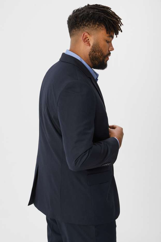 Pánské - Oblekové sako - regular fit - tmavomodrá