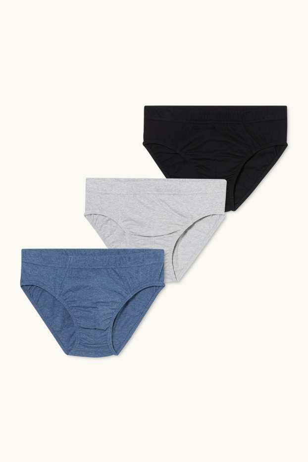 Herren - Multipack 3er - Slip - dunkelblau