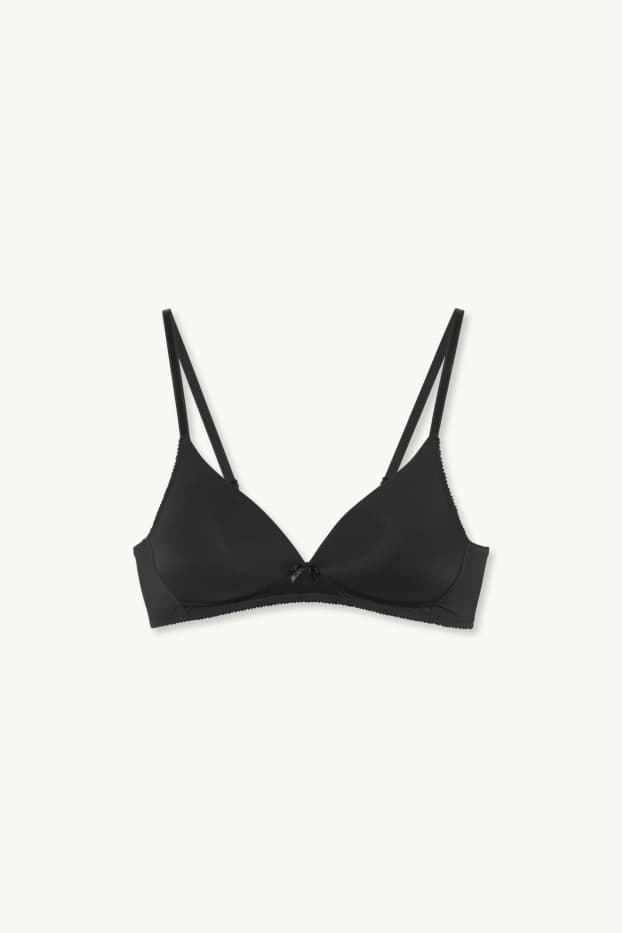 Women - Non-wired bra - padded - black