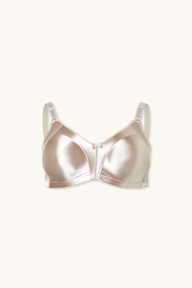 Women - Minimiser bra - shiny - beige
