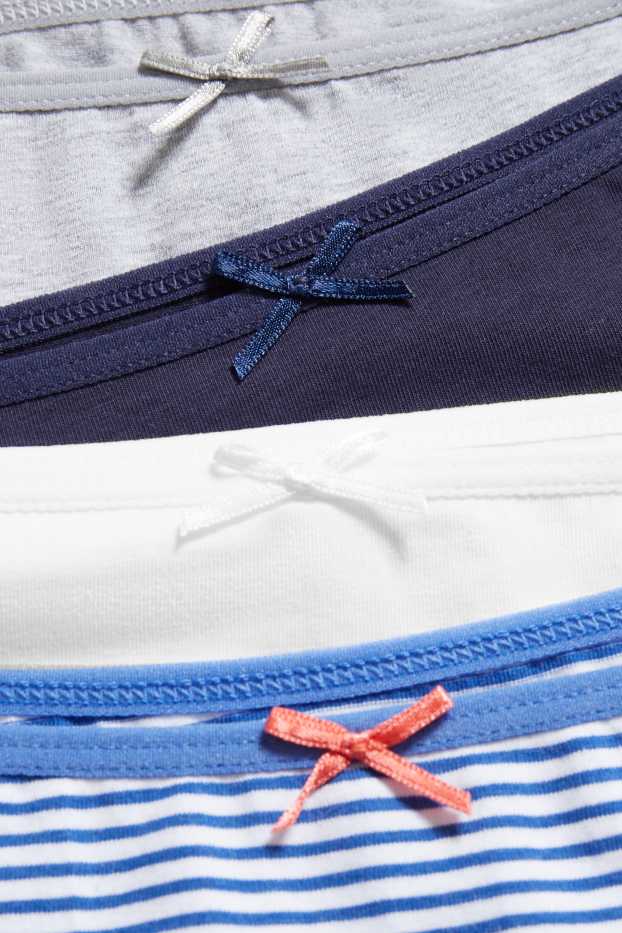 Dames - Set van 4 - hipster - blauw