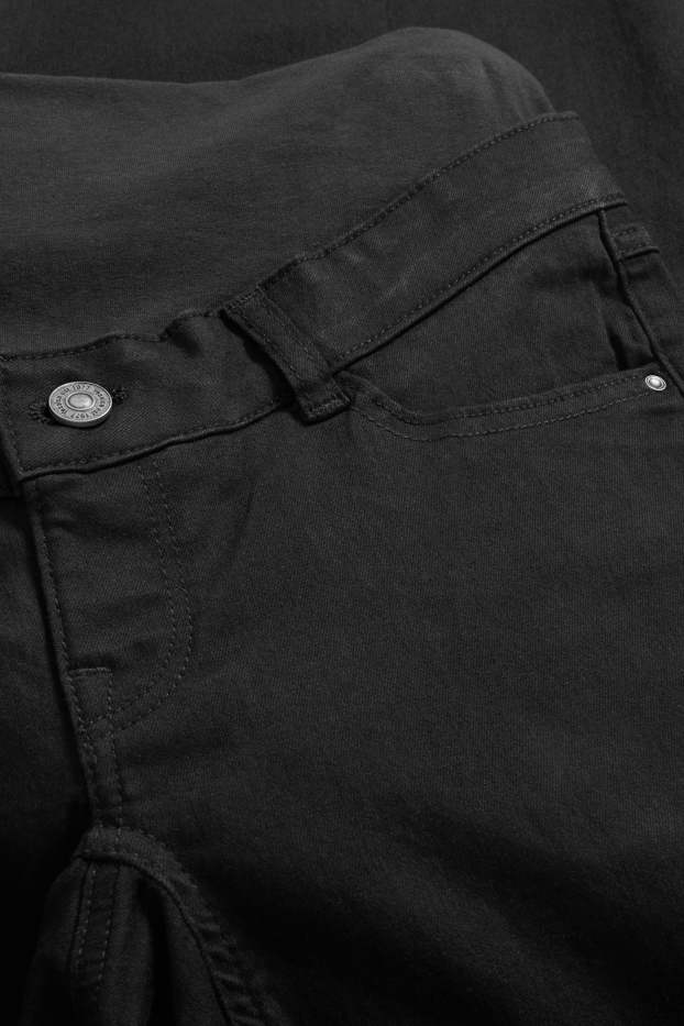 Damen - Umstandsjeans - Skinny Jeans - schwarz