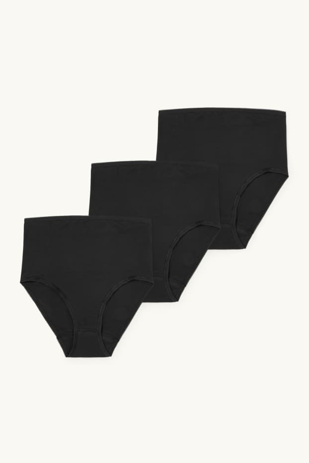 Femmes - Lot de 3 - culotte de grossesse - noir