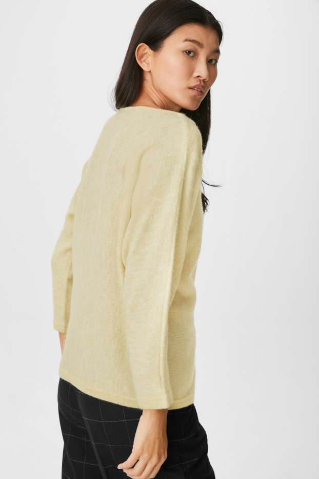 Damen - Pullover - hellgelb