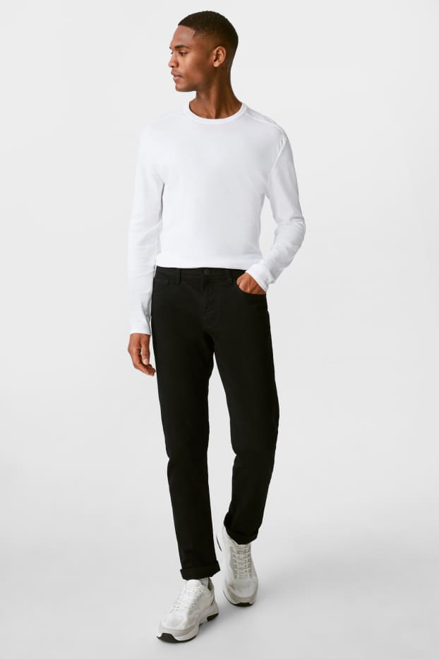 Herren - Hose - Regular Fit - schwarz