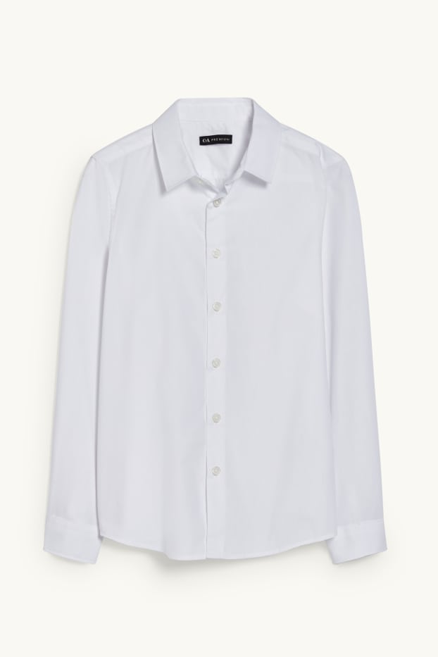 Kinderen: jongens - Overhemd - wit