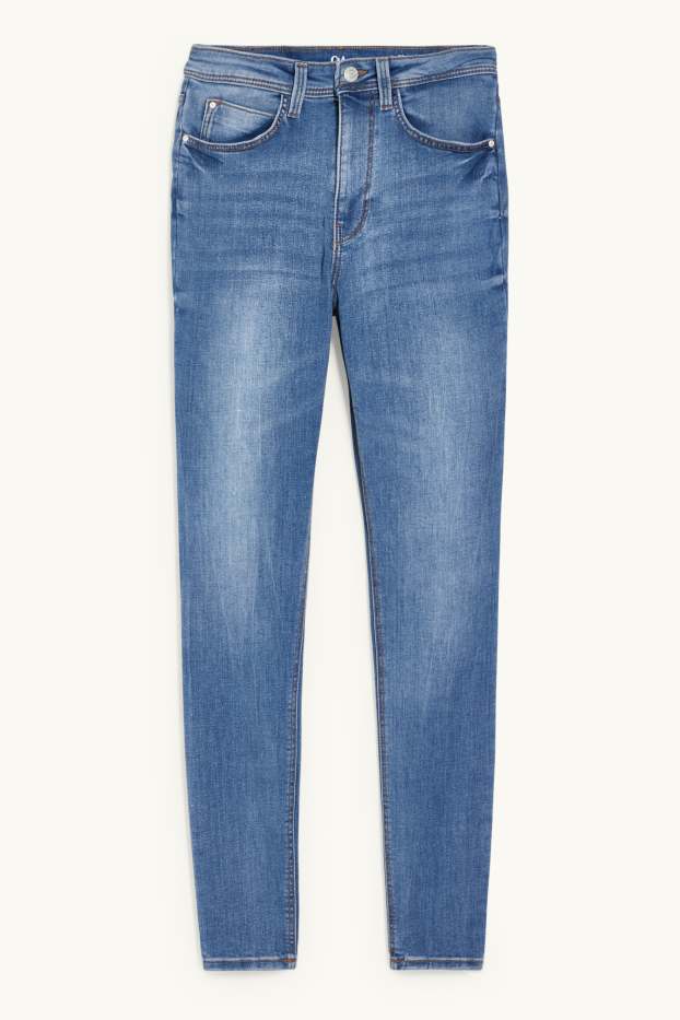 Dona - Skinny jeans - high waist - texà blau clar