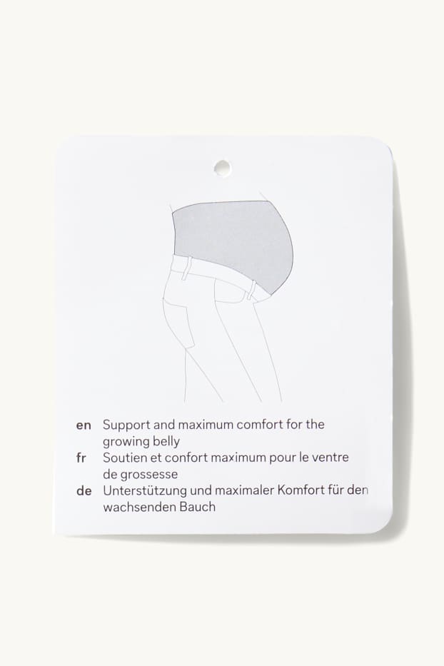 Femmes - Pantalon de grossesse en jersey - flared - noir