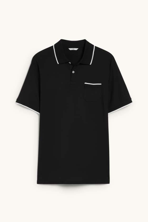 Men - Polo shirt - black