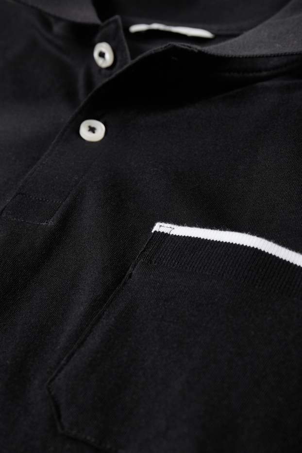 Men - Polo shirt - black