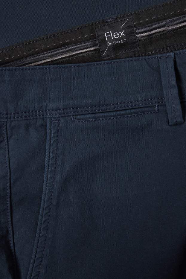 Uomo - Chino - slim fit - Flex - LYCRA® - blu scuro