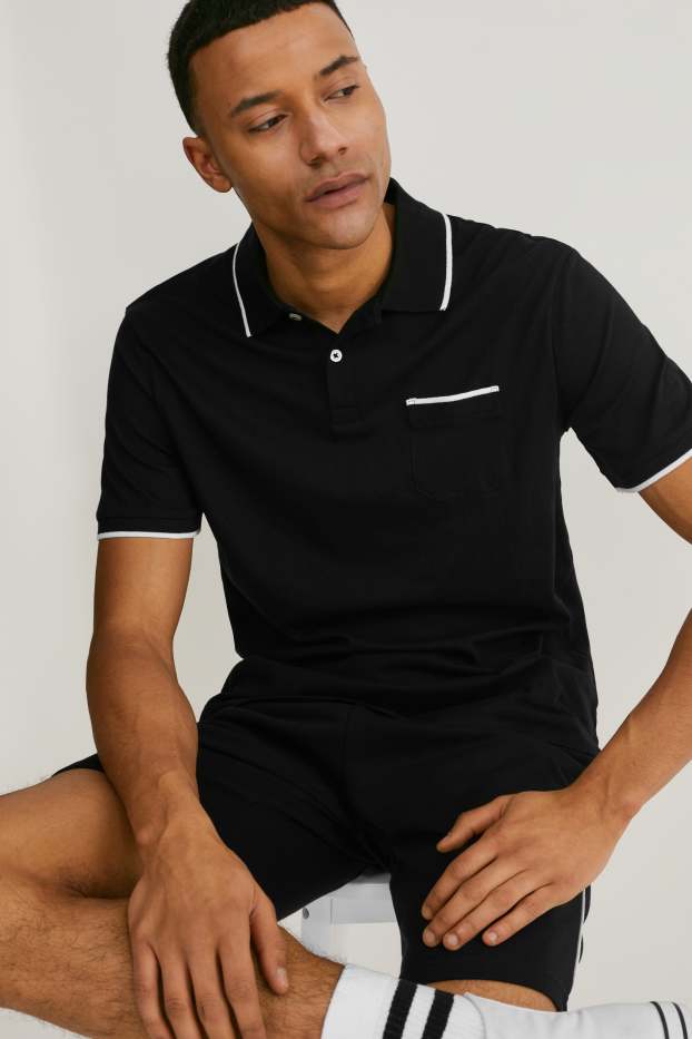 Men - Polo shirt - black