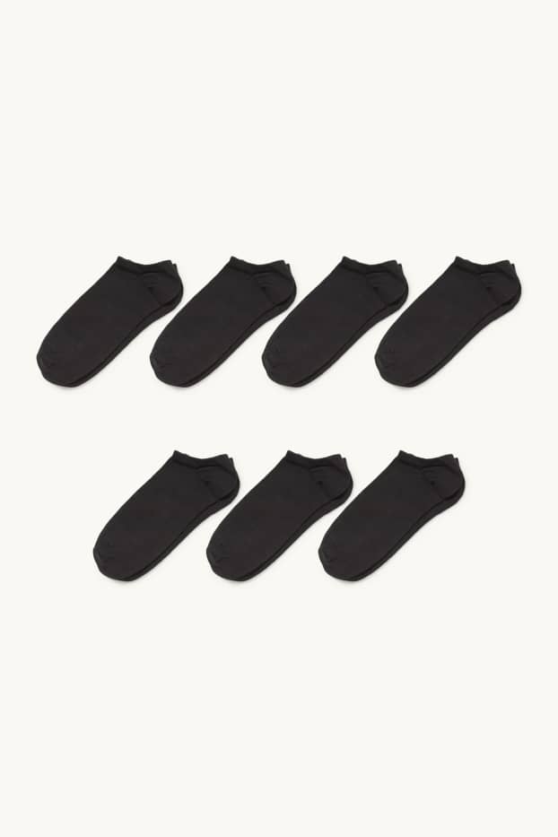 Herren - Multipack 7er - Sneakersocken - LYCRA® - schwarz
