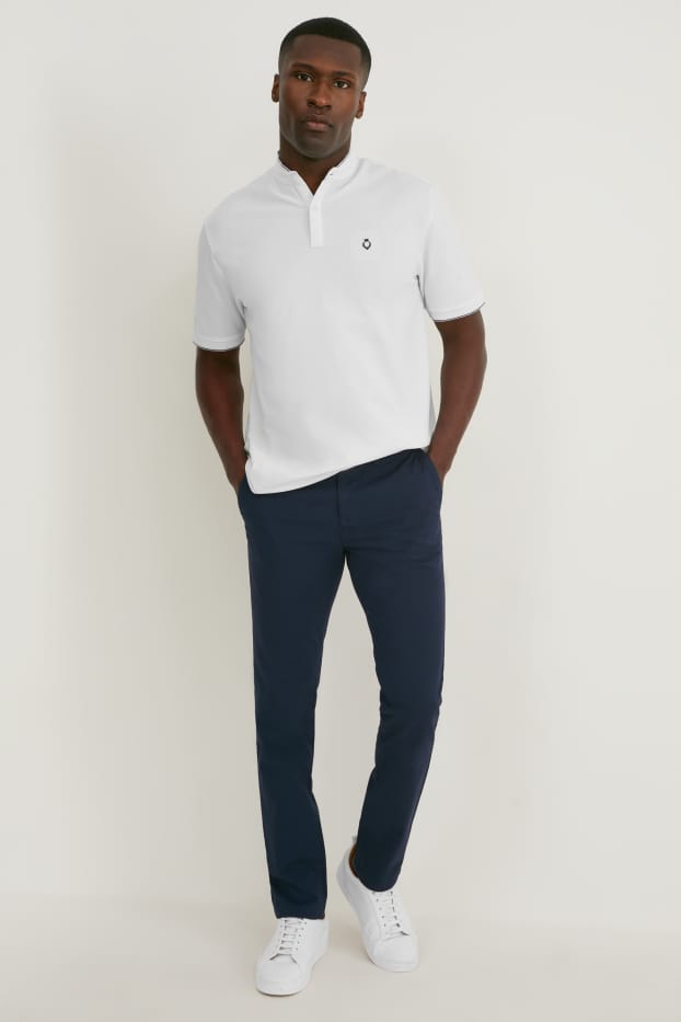 Uomo - Chino - slim fit - Flex - LYCRA® - blu scuro